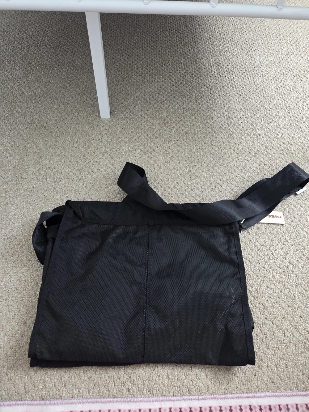 Vintage DIESEL Black Crossbody Messenger Bag